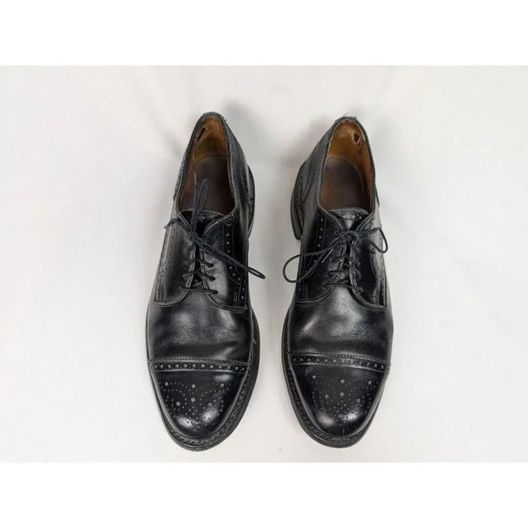Allen Edmonds LEXINGTON 5101 Black Cap Toe Oxfords Derby Dress Shoes sz. 9 1/2 D main image 14